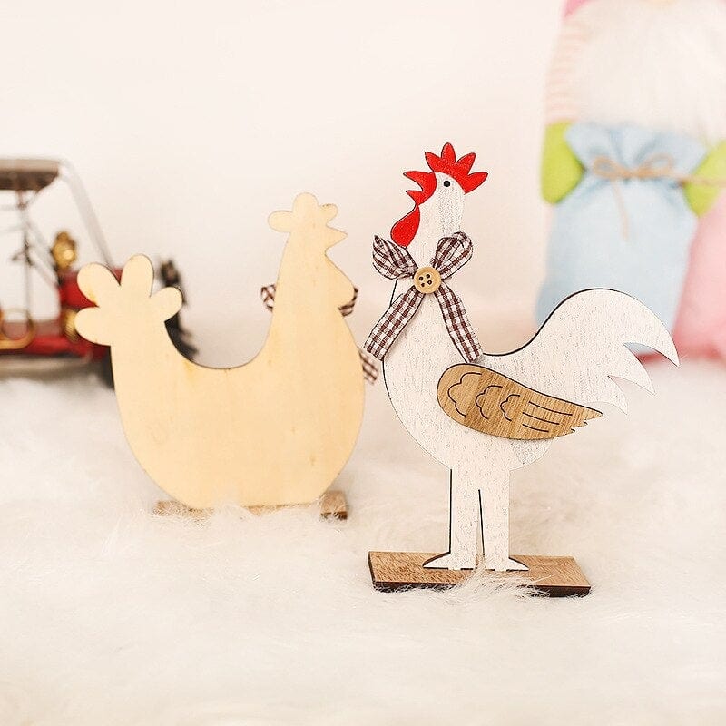 Wooden Easter Chicken