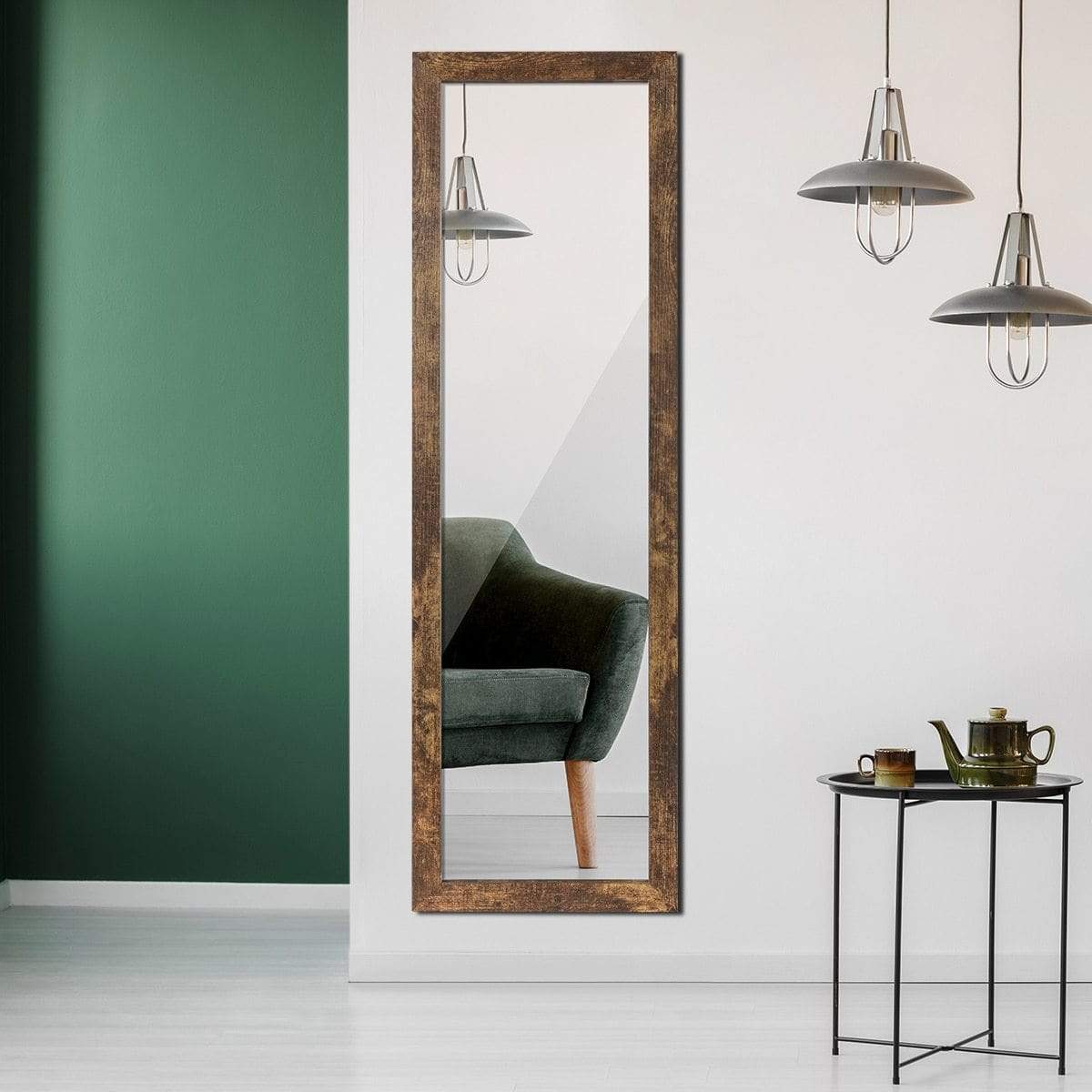 Wooden Full Length Standing Mirror