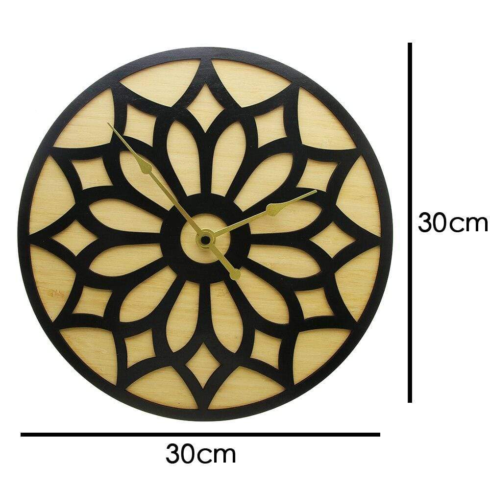 Wooden Lotus Flower Clock