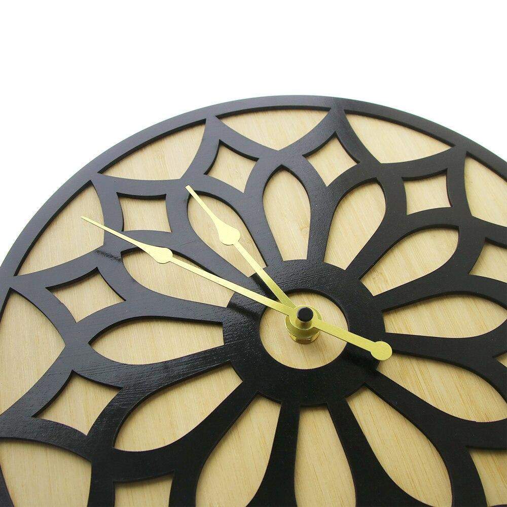 Wooden Lotus Flower Clock