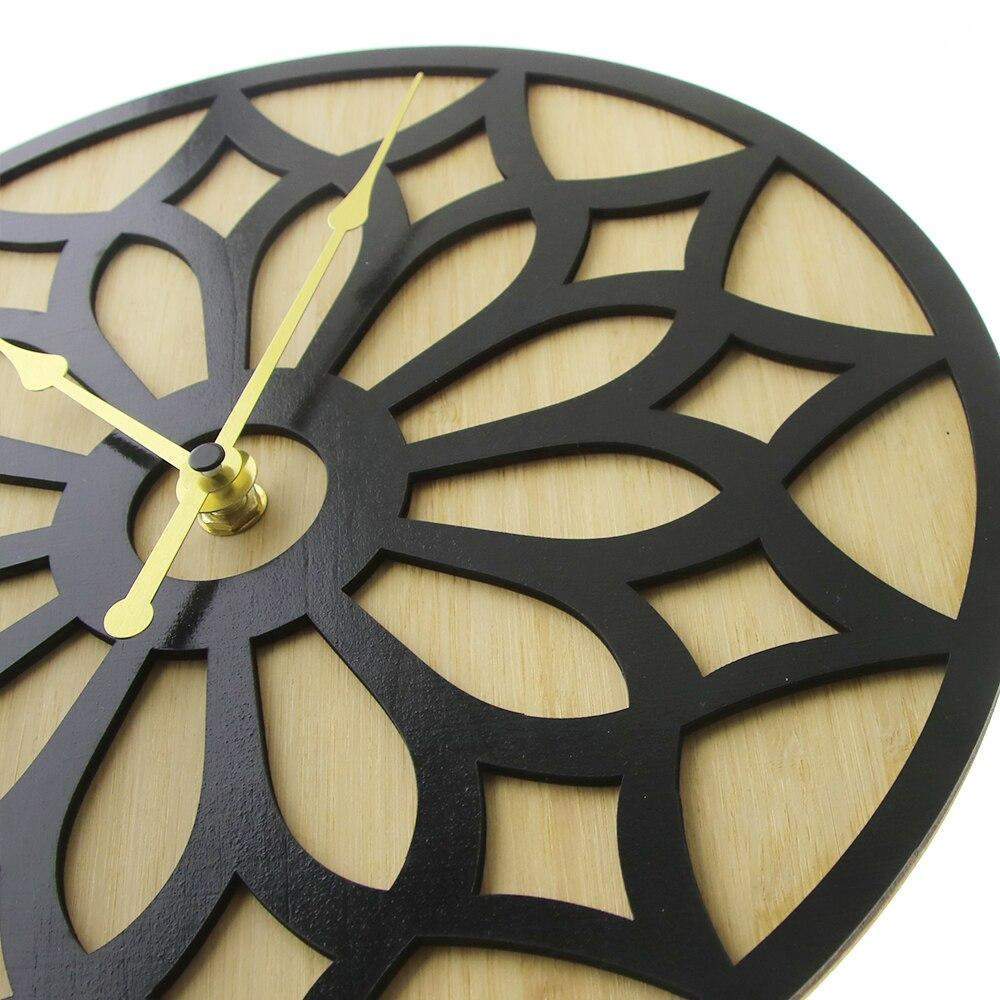 Wooden Lotus Flower Clock