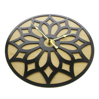 Wooden Lotus Flower Clock