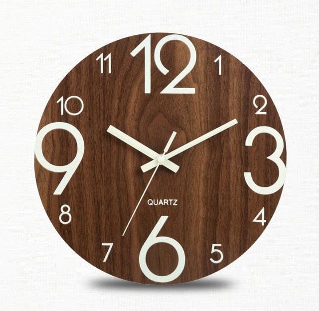 Wooden Luminous Wall Clock