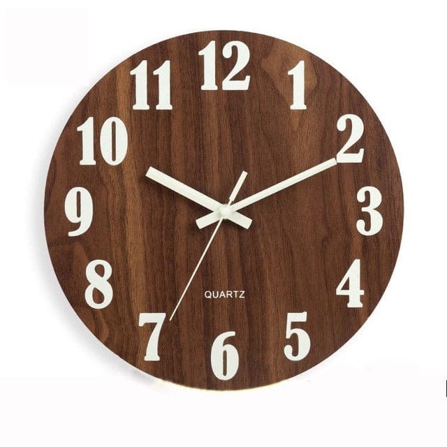 Wooden Luminous Wall Clock