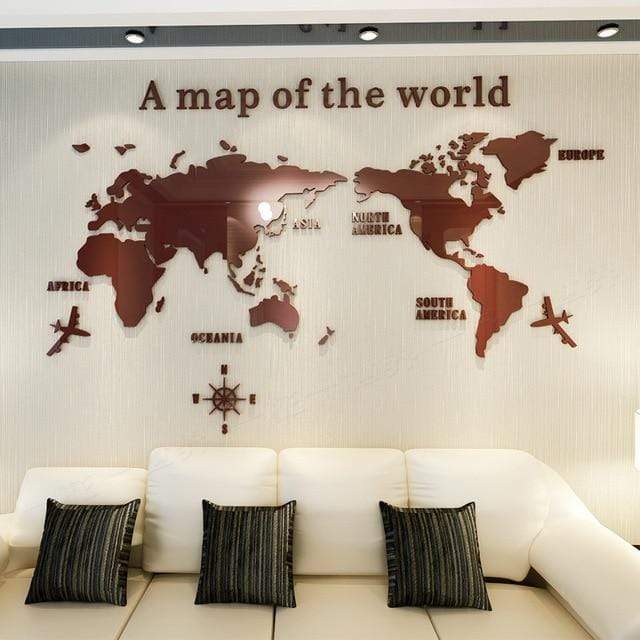 World Map Decals