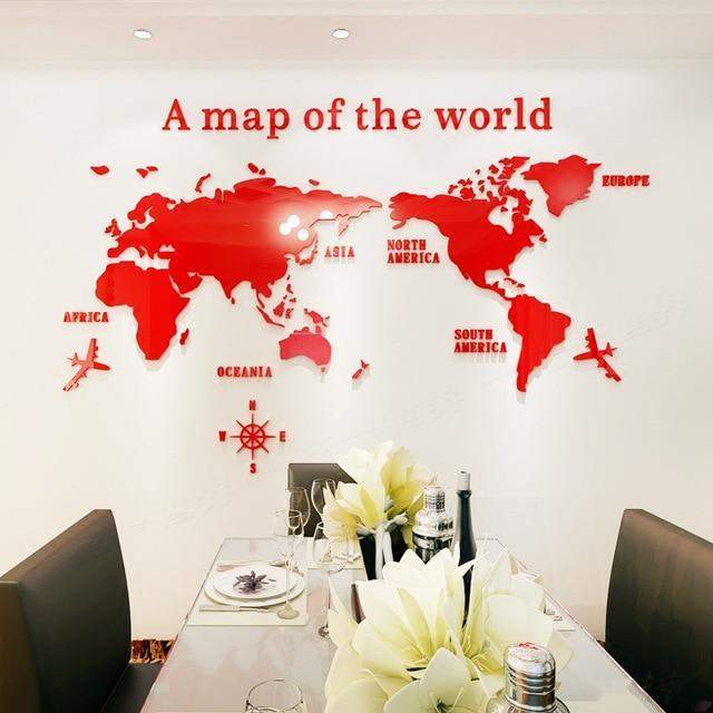 World Map Decals