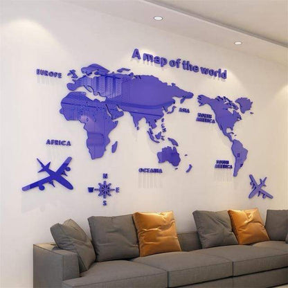 World Map Decals