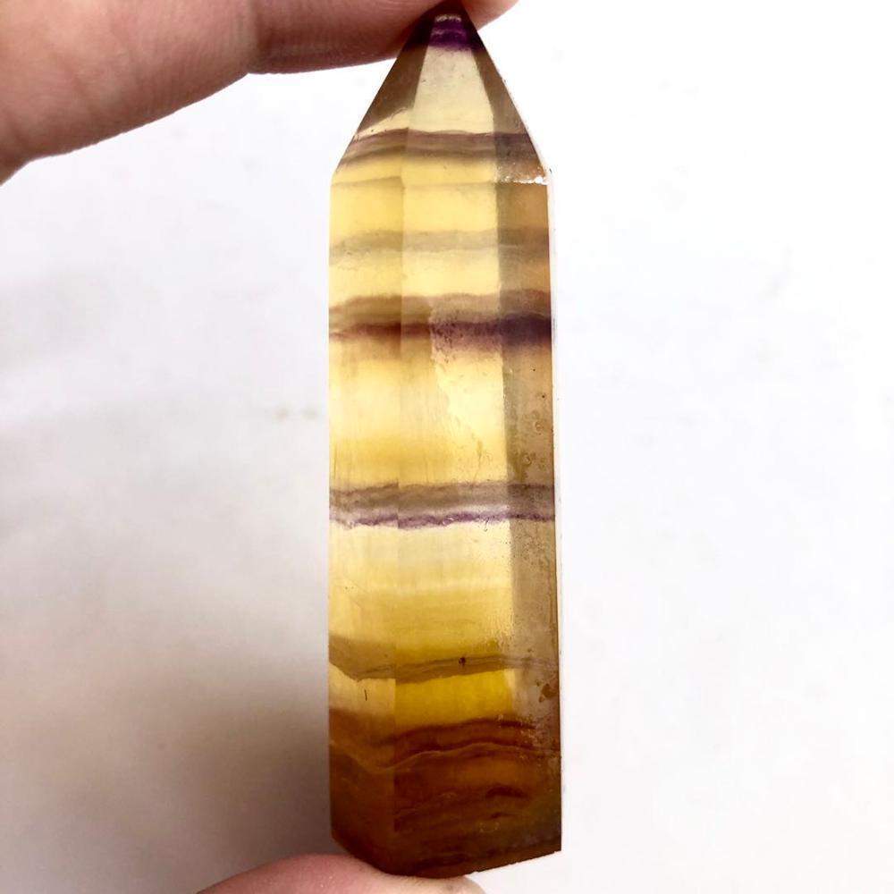 Yellow Fluorite Crystal Point Healing Stone