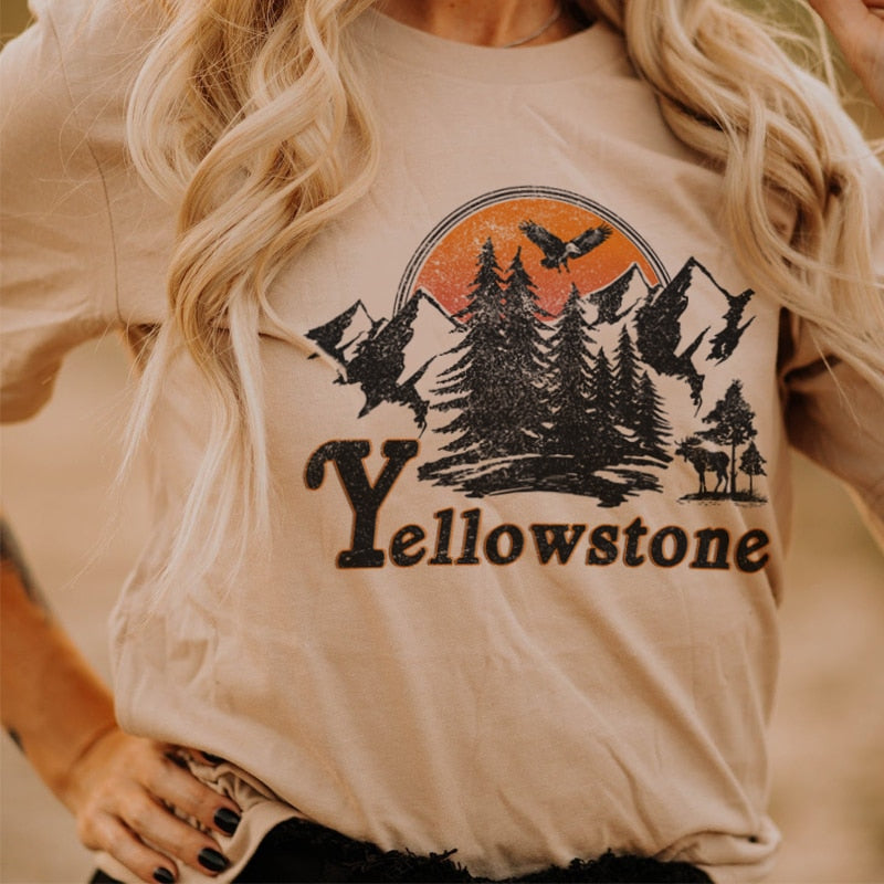 Yellowstone Sunset Graphic Tee