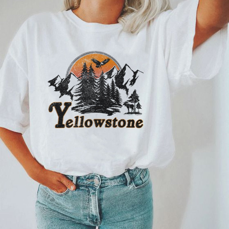 Yellowstone Sunset Graphic Tee