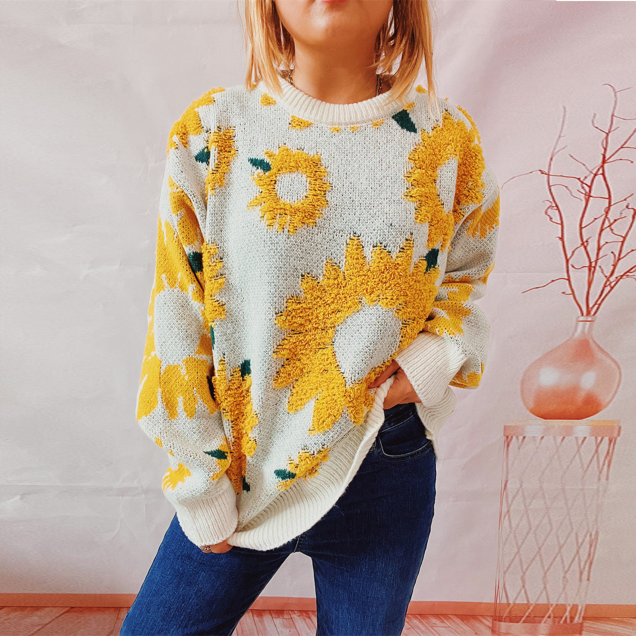 Unisex Sunflower Sweater