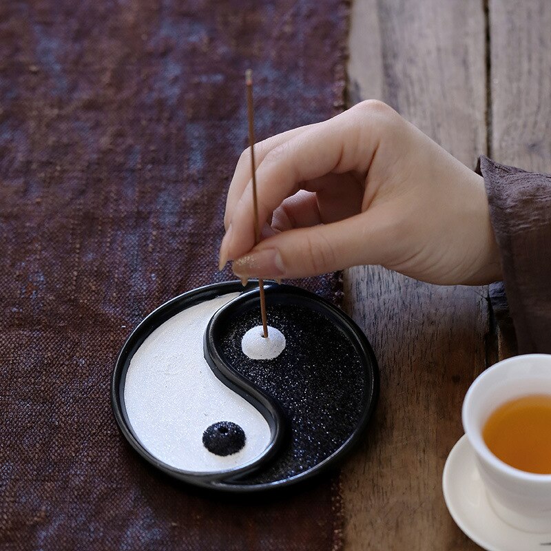 Yin & Yang Incense Stick Burner