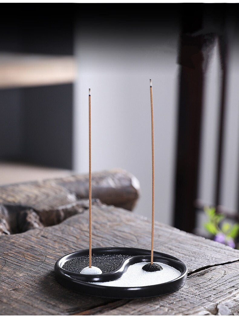 Yin & Yang Incense Stick Burner