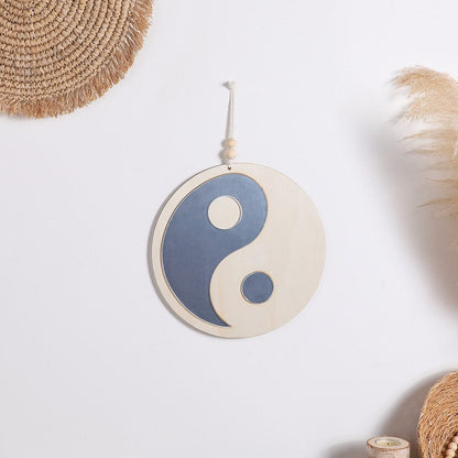 Yin & Yang Wooden Mirror