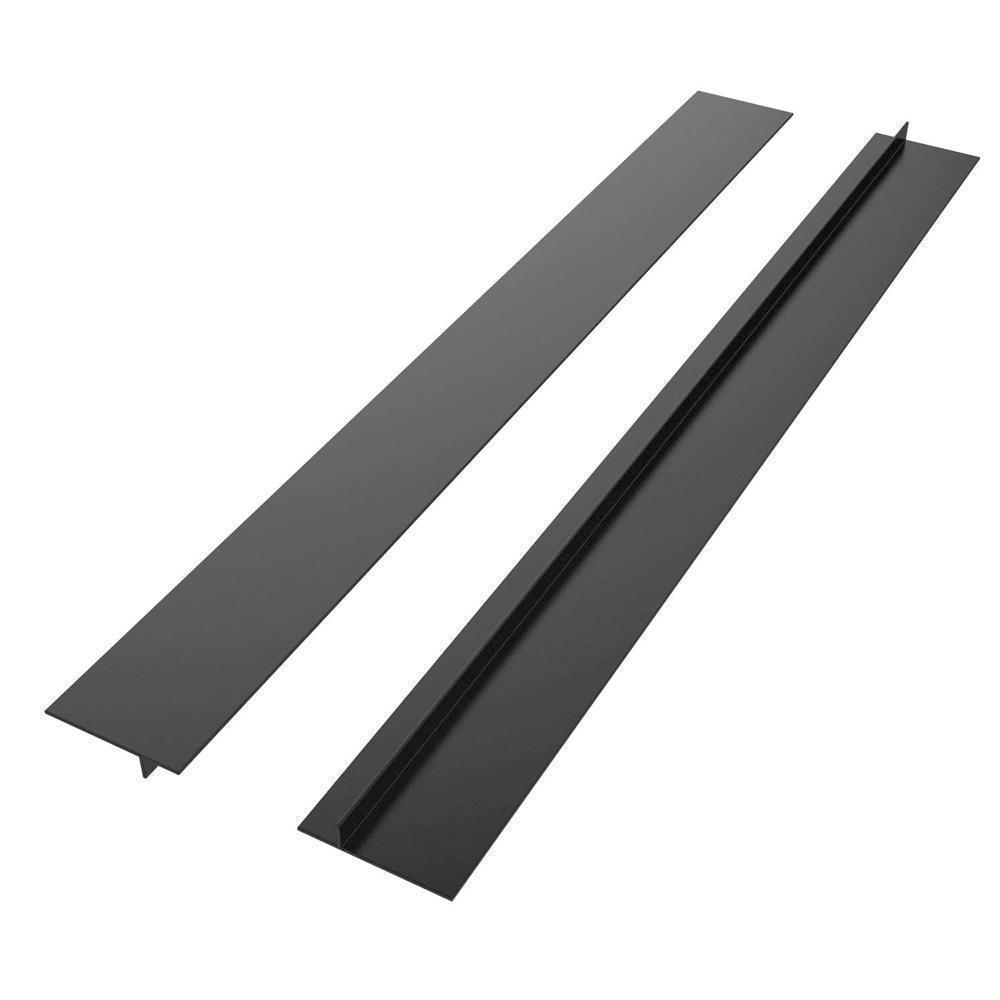 Silicone Stove Counter Gap Cover Black kitchen Kitchen & Dining