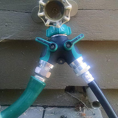 All Metal Body Garden Hose Splitter Garden & Patio refund_fee:800