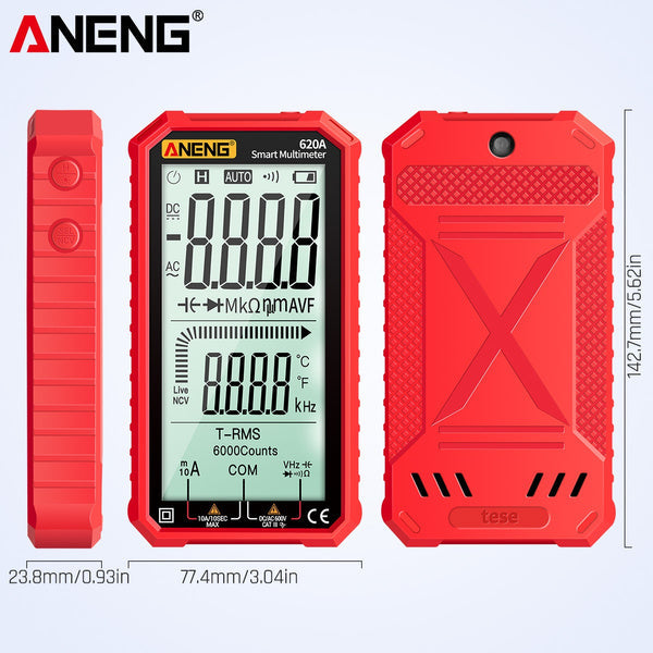 ANENG 4.7-Inch LCD Display 6000 Count AC/DC Digital Multimeter __stock:200 Home Improvement refund_fee:1200 Warranty