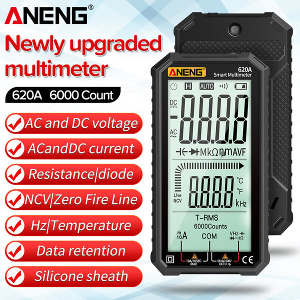 ANENG 4.7-Inch LCD Display 6000 Count AC/DC Digital Multimeter __stock:200 Home Improvement refund_fee:1200 Warranty