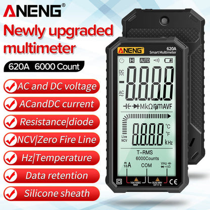 ANENG 4.7-Inch LCD Display 6000 Count AC/DC Digital Multimeter __stock:200 Home Improvement refund_fee:1200 Warranty