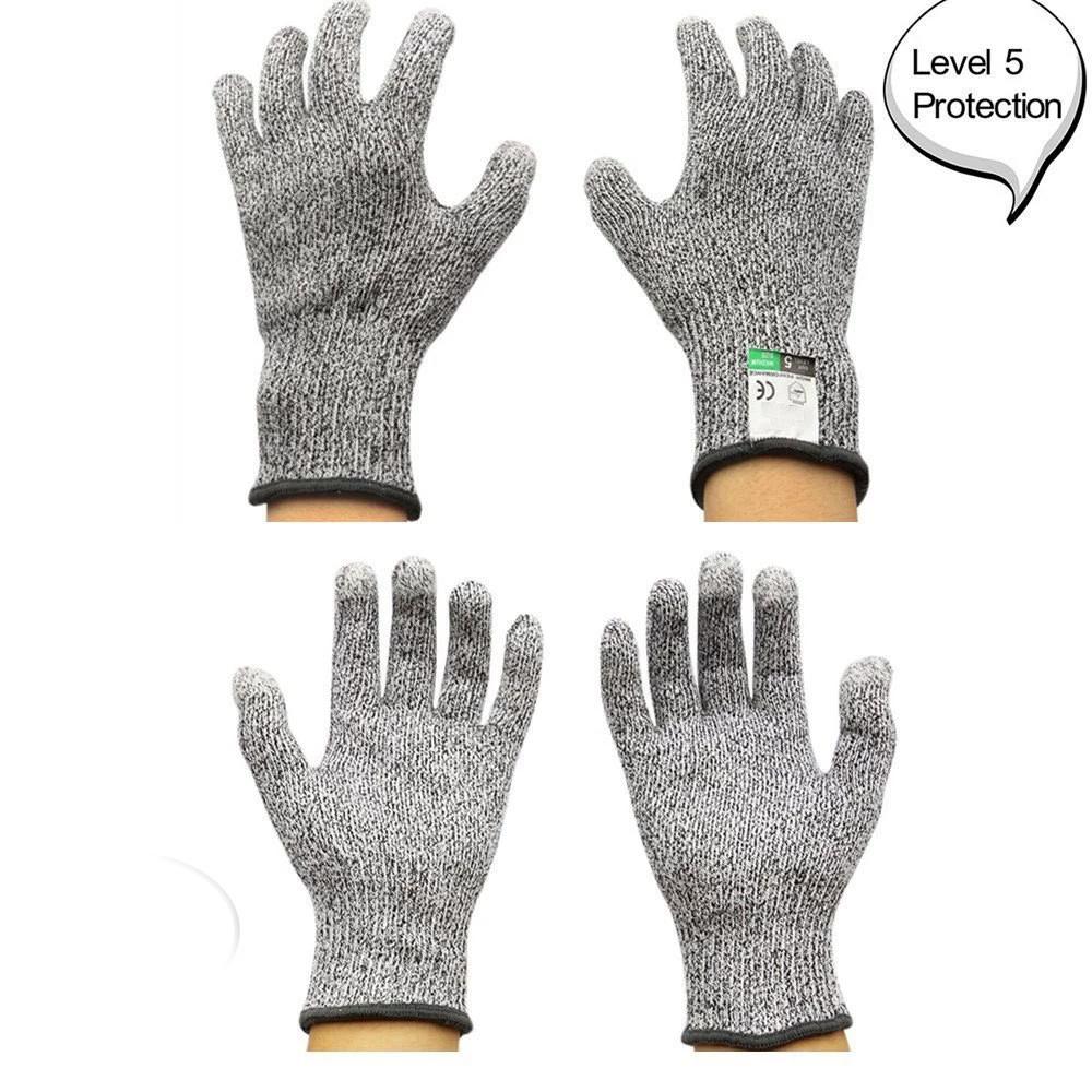 Anti-Cut Gloves 5 Grade Safety Cut Proof Stab Resistant Stainless Steel __stock:500 Home Improvement refund_fee:800