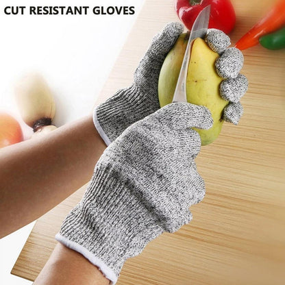 Anti-Cut Gloves 5 Grade Safety Cut Proof Stab Resistant Stainless Steel __stock:500 Home Improvement refund_fee:800