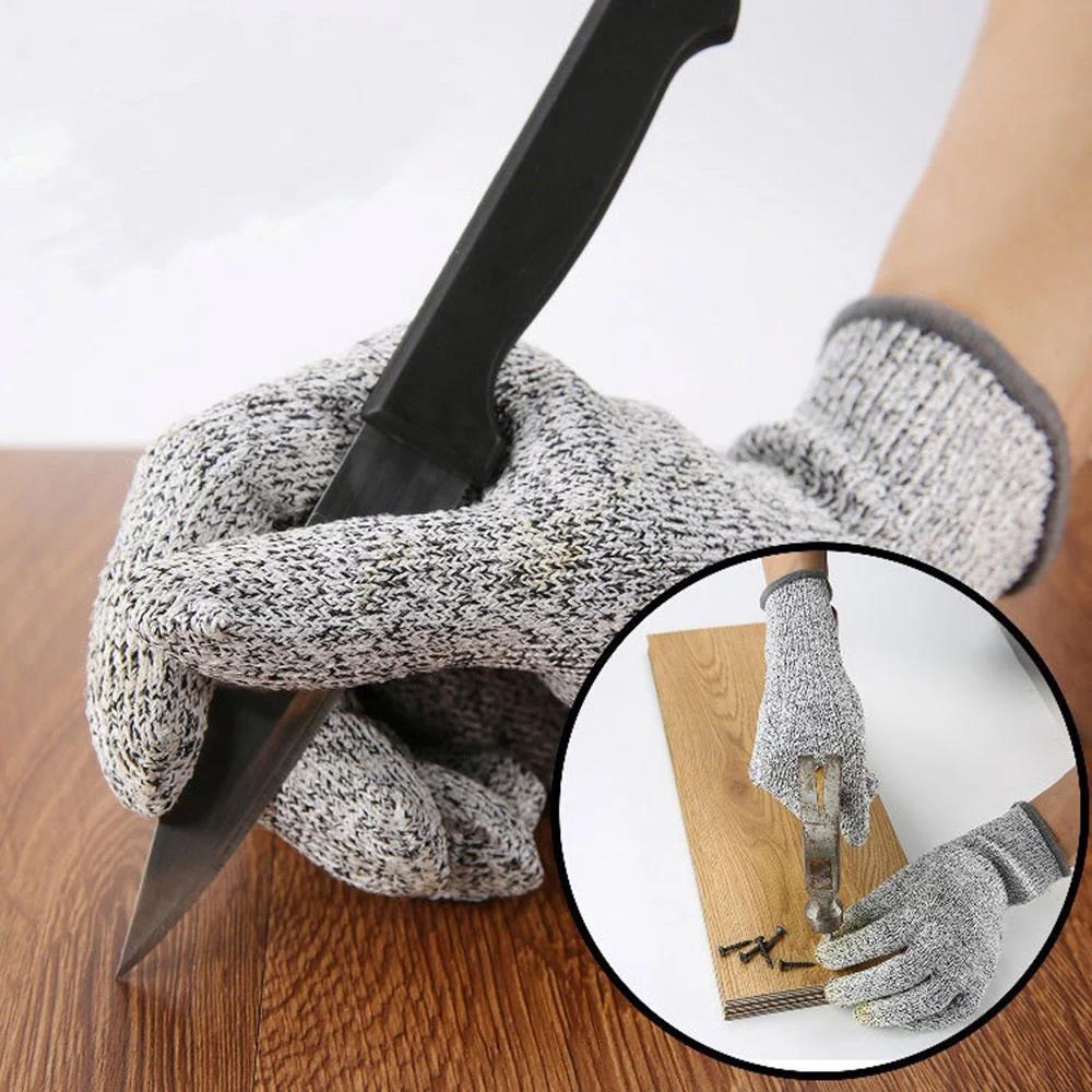 Anti-Cut Gloves 5 Grade Safety Cut Proof Stab Resistant Stainless Steel __stock:500 Home Improvement refund_fee:800