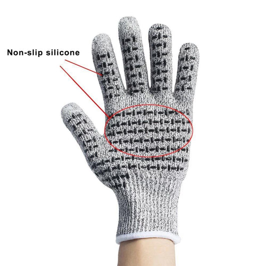 Anti-Cut Gloves 5 Grade Safety Cut Proof Stab Resistant Stainless Steel __stock:500 Home Improvement refund_fee:800