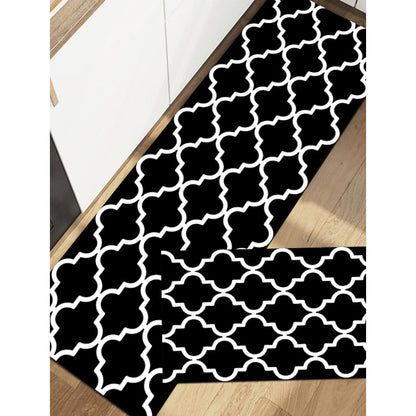 Anti-Slip Waterproof Kitchen Mat Carpet Black __stock:200 Kitchen & Dining refund_fee:1200