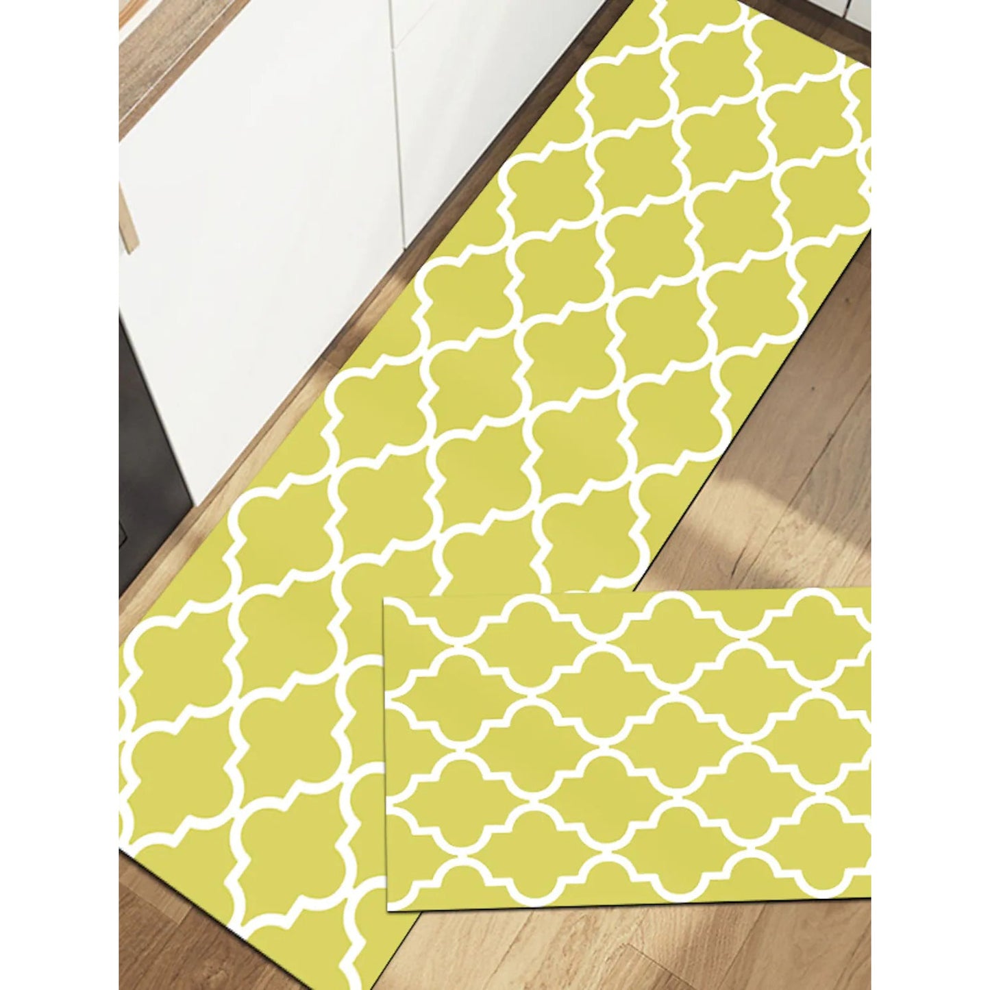 Anti-Slip Waterproof Kitchen Mat Carpet Yellow __stock:200 Kitchen & Dining refund_fee:1200