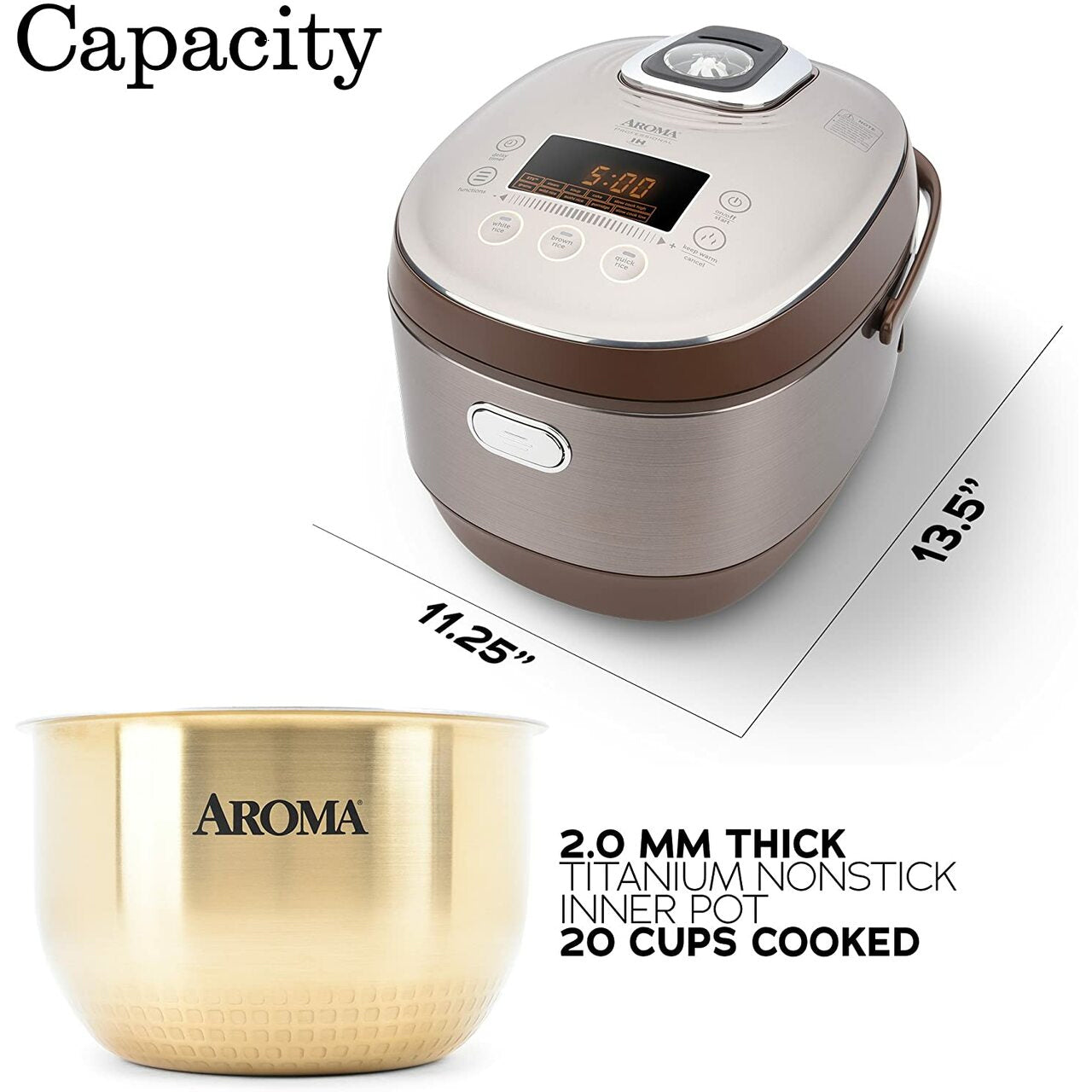 Aroma Housewares 10 Cup (Uncooked) Rice Cooker/Multicooker __stock:50 Kitchen & Dining Low stock refund_fee:2800 Warranty