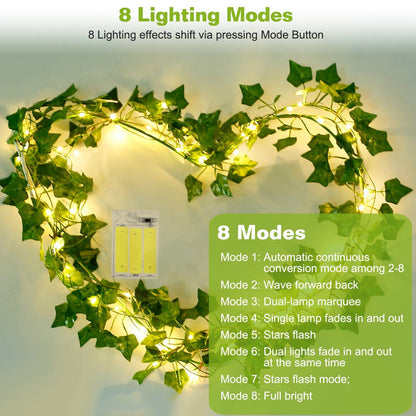 Artificial Ivy Leaves String Lights __stock:50 Low stock Outdoor Lighting refund_fee:800 Warranty