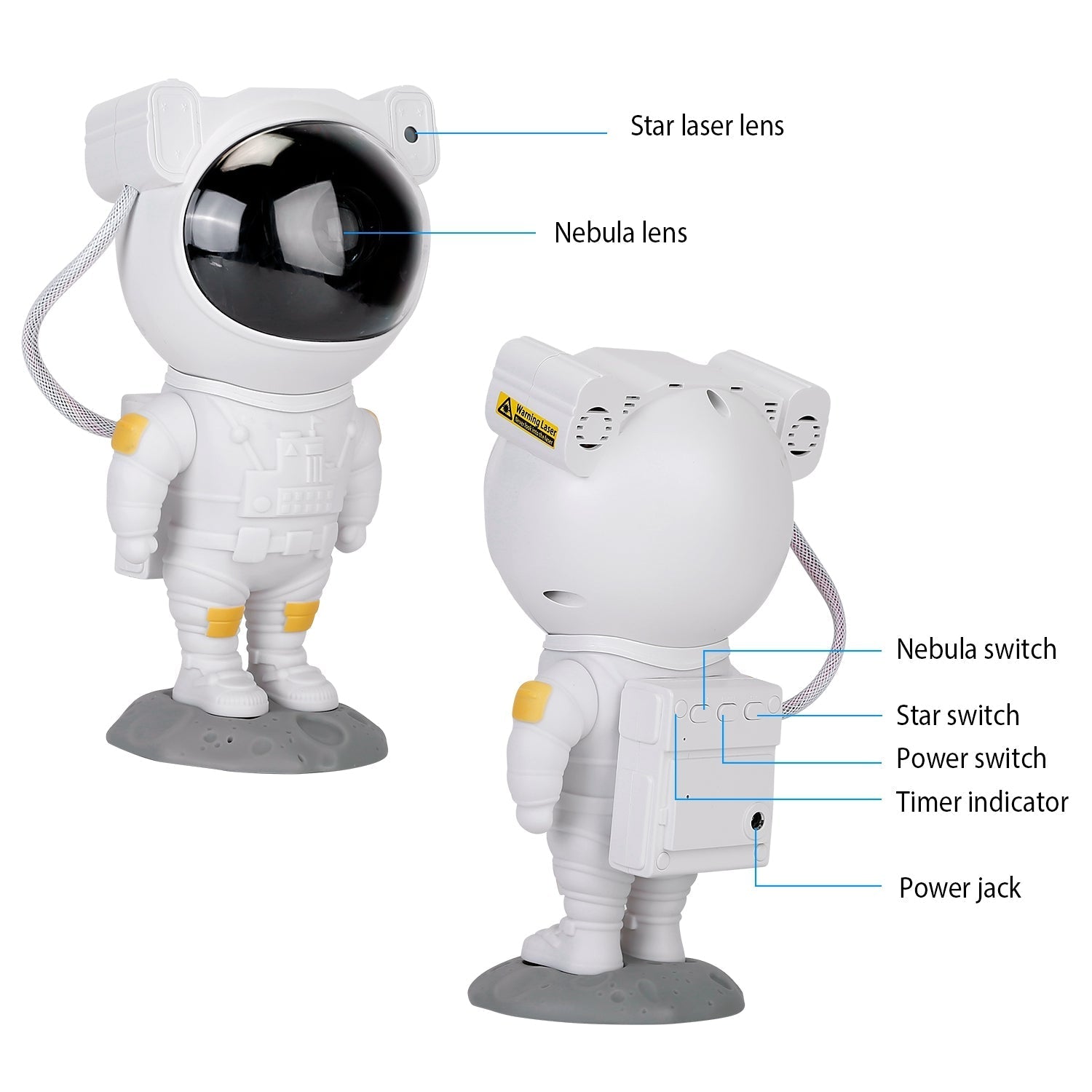 Astronaut Star Projector Light with Remote Control __stock:50 Indoor Lighting Low stock refund_fee:1800 Warranty