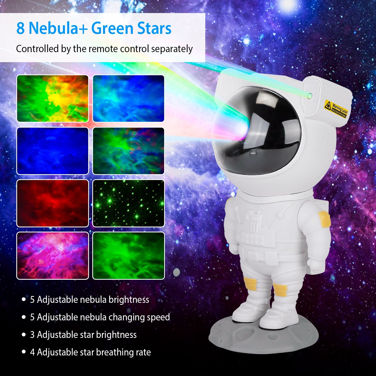 Astronaut Star Projector Light with Remote Control __stock:50 Indoor Lighting Low stock refund_fee:1800 Warranty