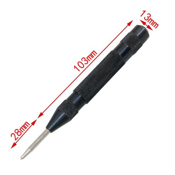 Automatic Center Pin Punch Strike Spring Loaded Marking Starting Holes Tool __stock:500 Home Improvement refund_fee:800