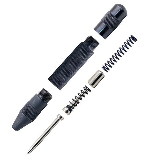 Automatic Center Pin Punch Strike Spring Loaded Marking Starting Holes Tool __stock:500 Home Improvement refund_fee:800