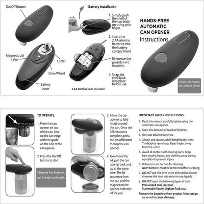 Automatic Jar Opener Electric, Safe & Easy to Use __stock:200 Kitchen & Dining refund_fee:1200 Warranty