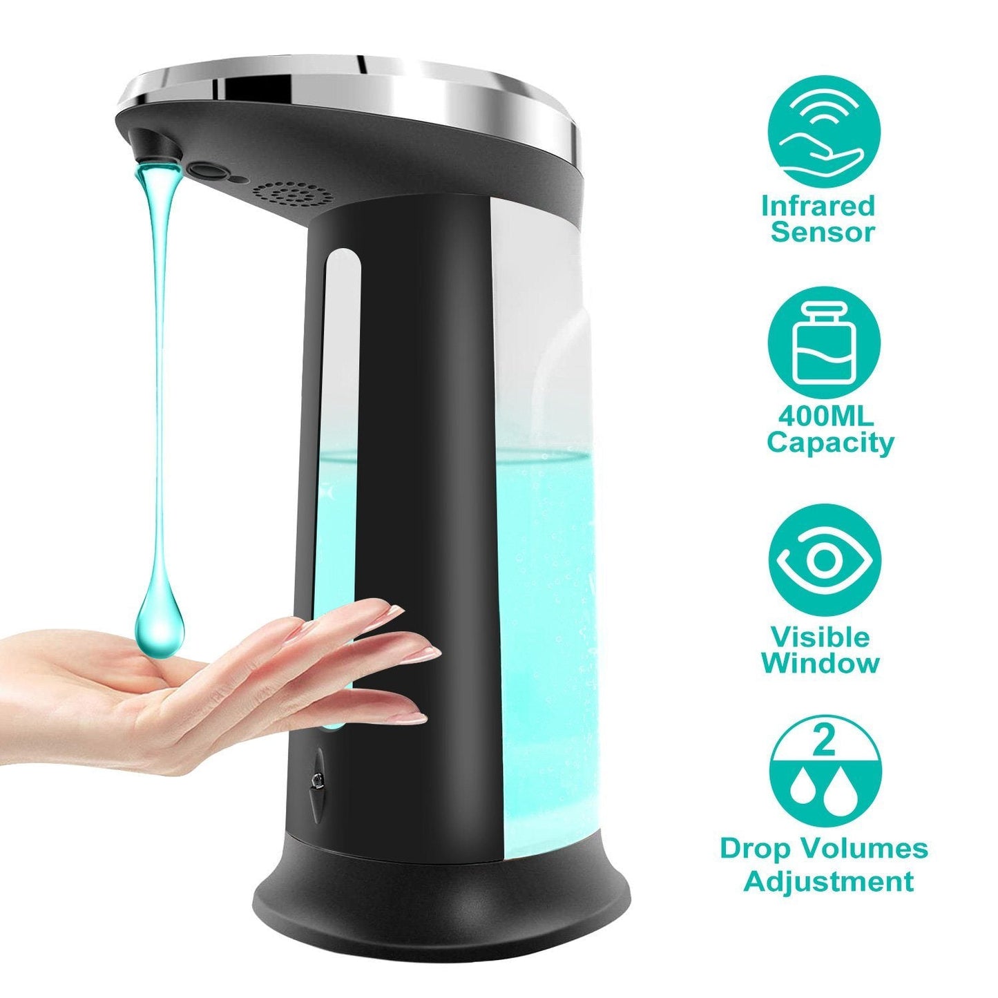 Automatic Soap Dispenser 400 ML/16.9 Oz Kitchen & Dining refund_fee:800 Warranty