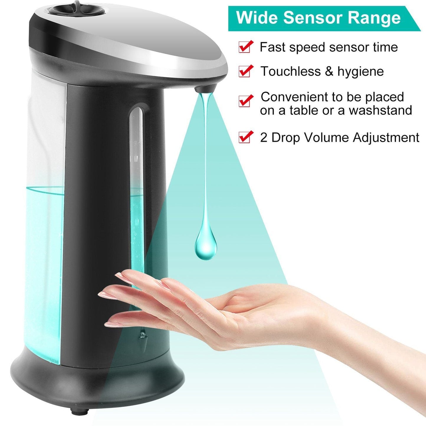 Automatic Soap Dispenser 400 ML/16.9 Oz Kitchen & Dining refund_fee:800 Warranty