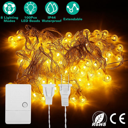 Ball LED Globe String Lights __stock:50 refund_fee:1200 String & Fairy Lights Warranty