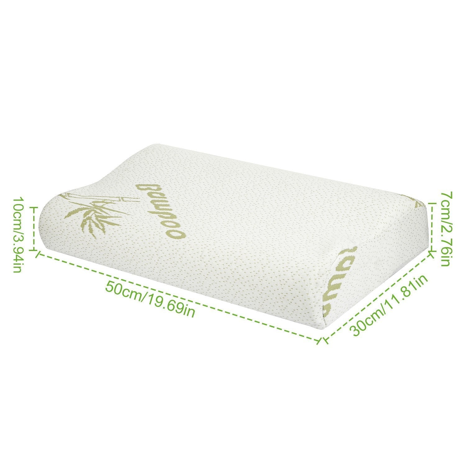 Bamboo Memory Foam Sleep Pillow __stock:150 Bedding Low stock refund_fee:1200