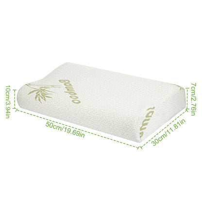 Bamboo Memory Foam Sleep Pillow __stock:150 Bedding Low stock refund_fee:1200