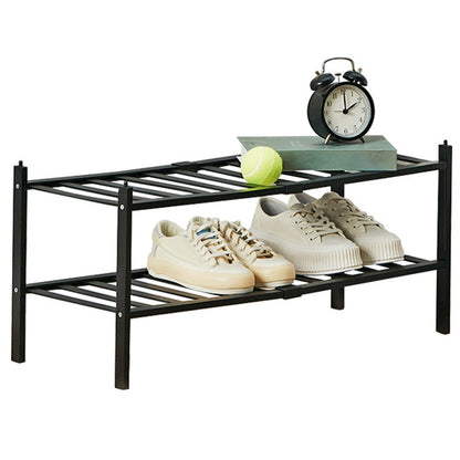 Bamboo Shoe Rack 2-Tier Stackable Shoe Shelf __stock:50 Closet & Storage refund_fee:1200