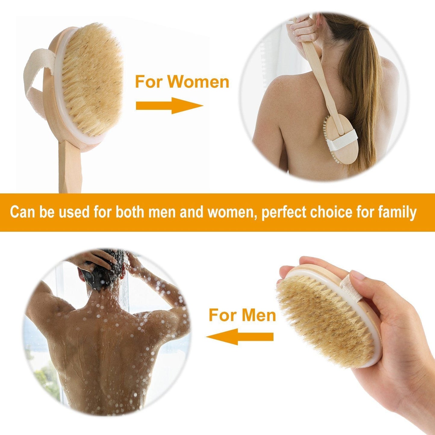 Bath Brush 15" Shower Body Back Scrubber Bath refund_fee:800