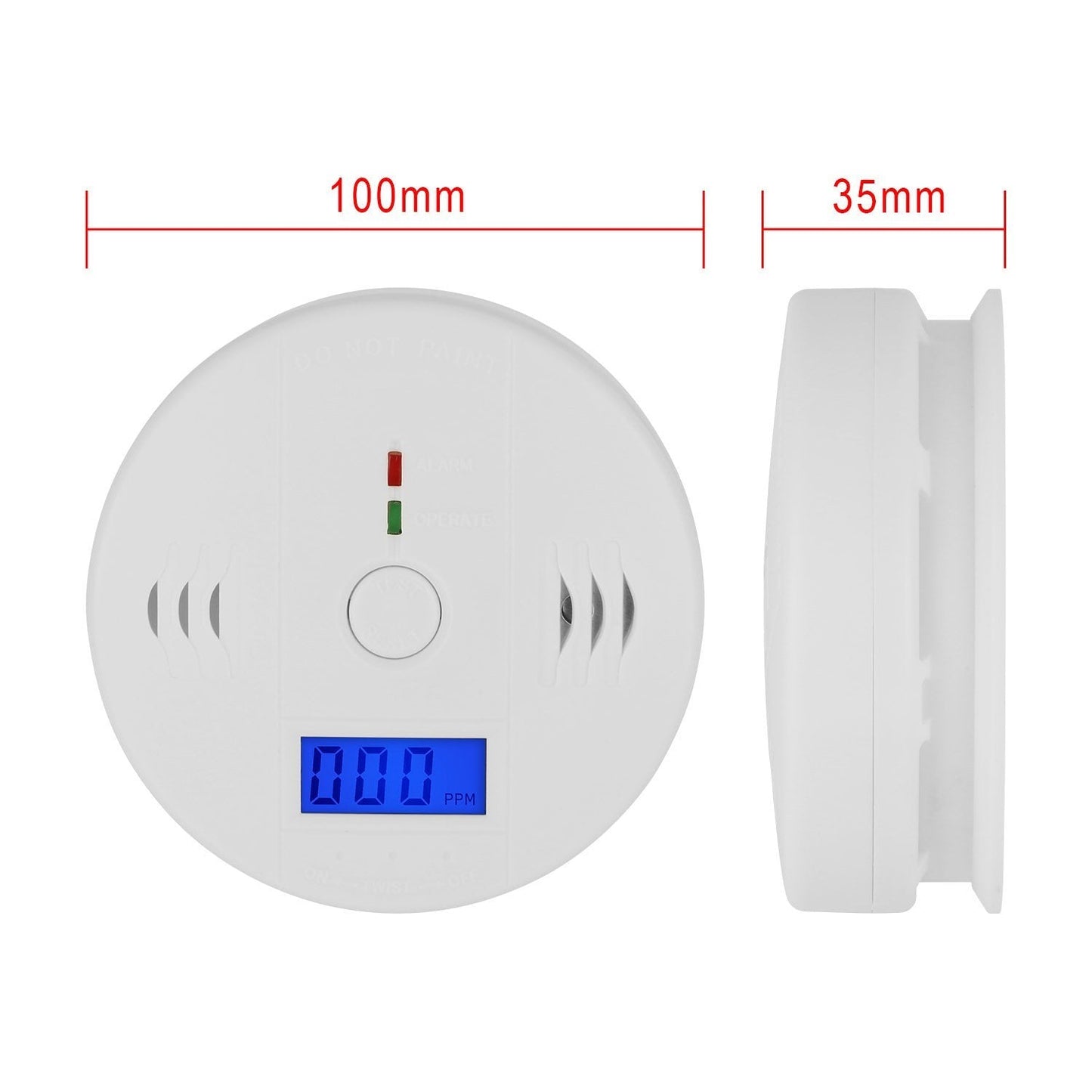 Battery Operated Carbon Monoxide Sensor Alarm Household Appliances refund_fee:1200 Warranty