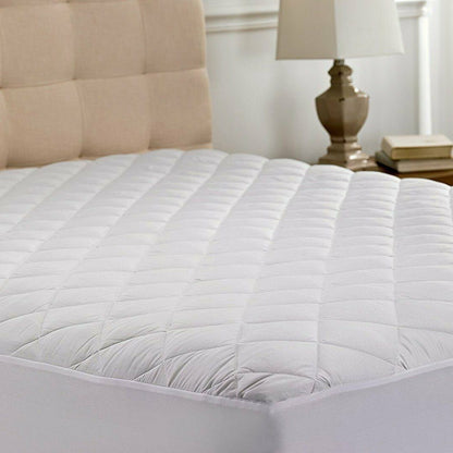 Beauty Sleep Ultra Soft Quilted Mattress Pad Hypoallergenic __label2:BOGO 30% OFF __stock:750 Bedding refund_fee:1200