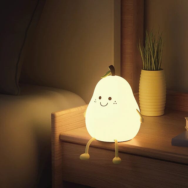 Bedroom Sleeping Bedside Tap Light LED Pear Shape Night Light __stock:200 Indoor Lighting refund_fee:1200 Warranty