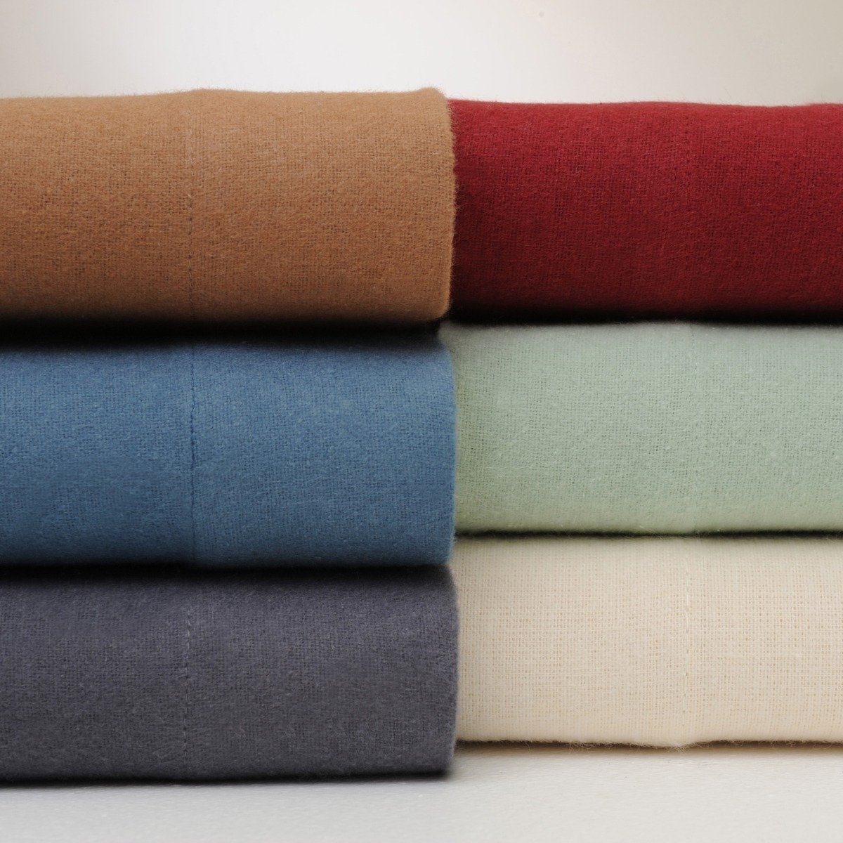 Bibb Home 100% Cotton Solid Flannel Sheet Set __label2:BOGO 30% OFF __stock:250 Bedding refund_fee:1200