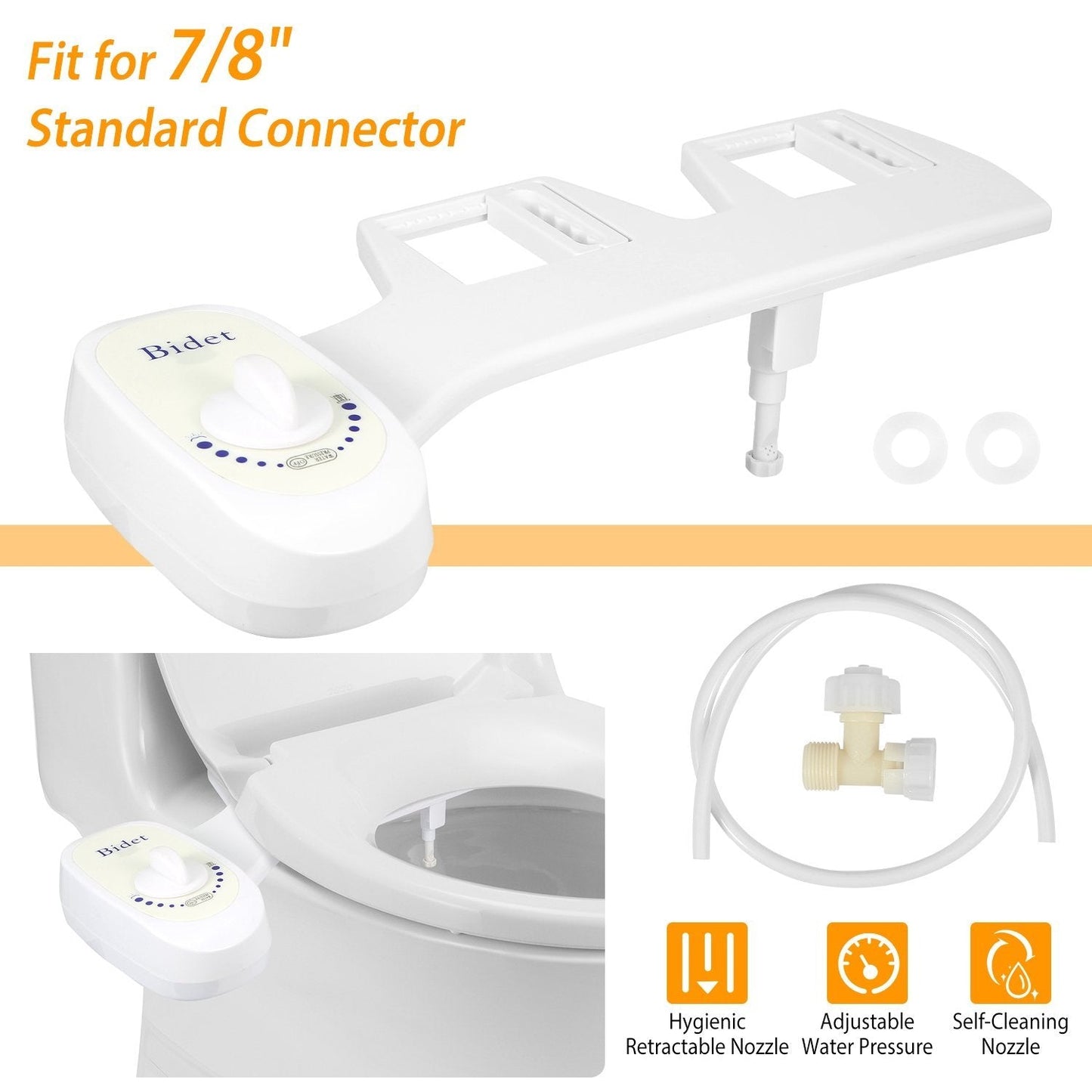 Bidet Fresh Water Spray __stock:150 Bath refund_fee:1800 Warranty