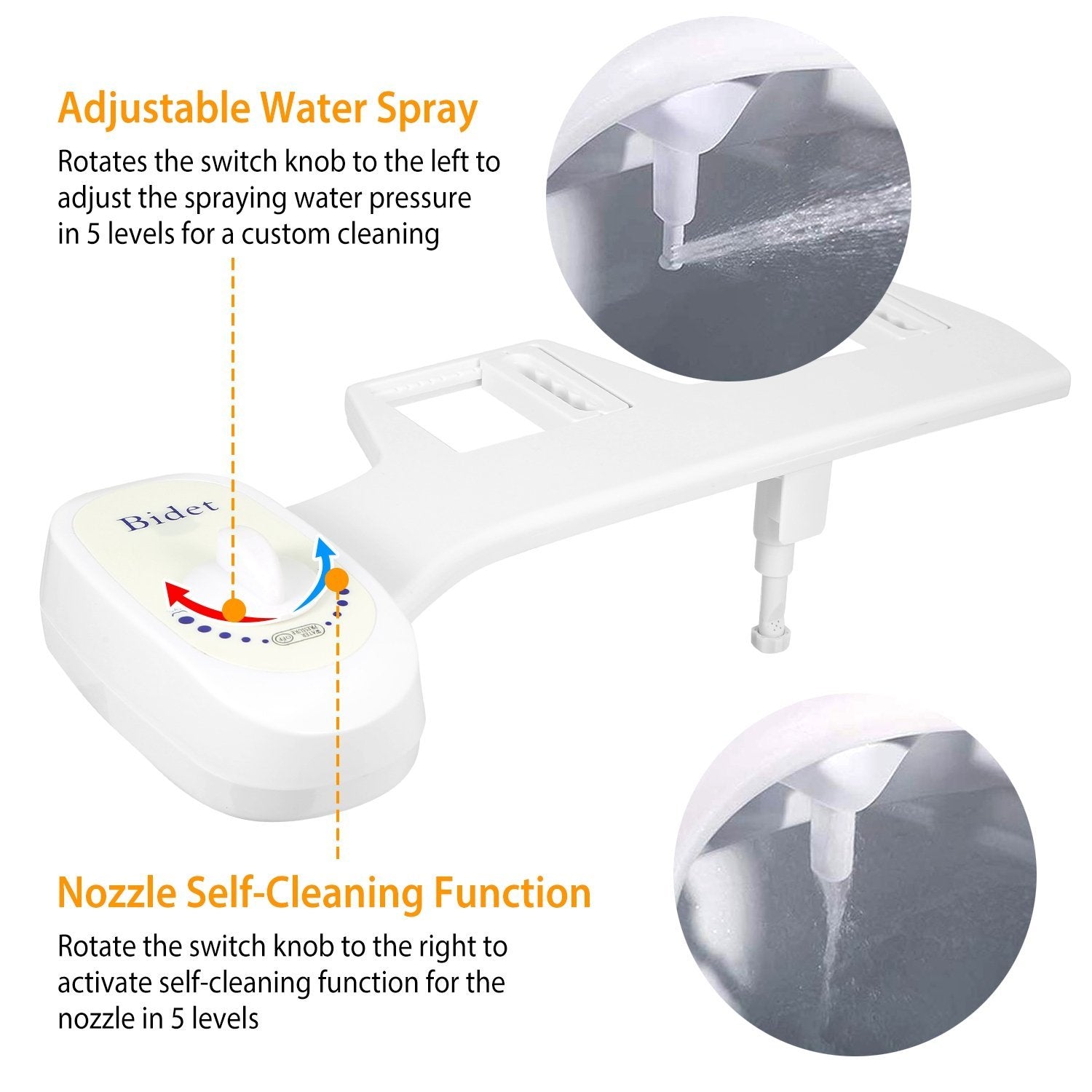 Bidet Fresh Water Spray __stock:150 Bath refund_fee:1800 Warranty