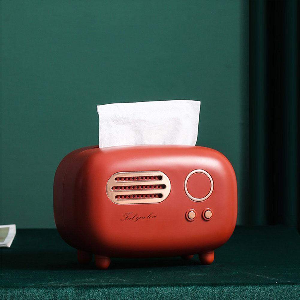 Vintage Radio Tissue Box